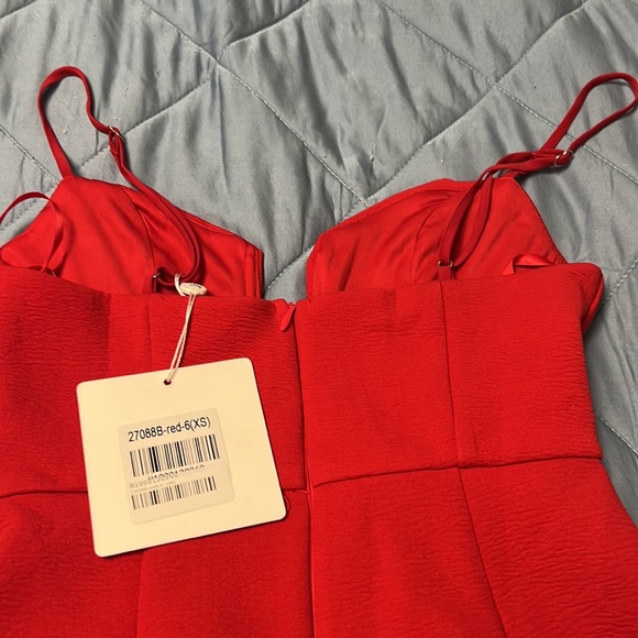 Hello Molly Red Ruffle Mini Dress - Picture 5 of 6